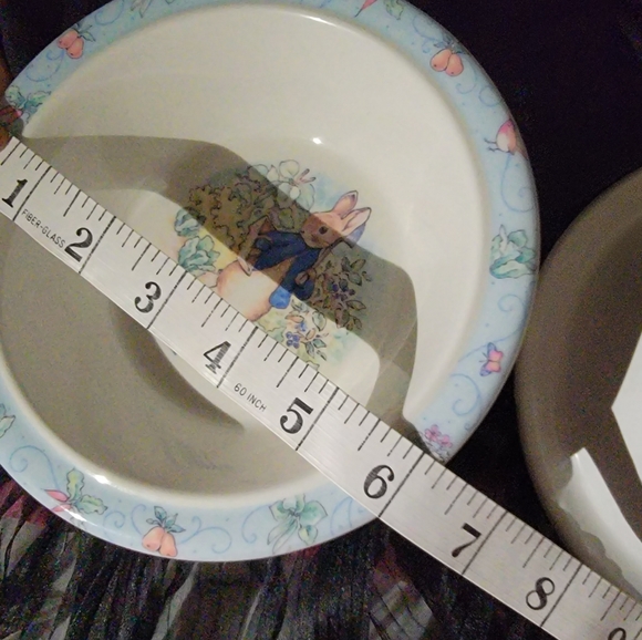VTG 2 Peter Rabbit Deadstock Melmac Bowls Peter Rabbit Cereal Bowls pair - Picture 3 of 9